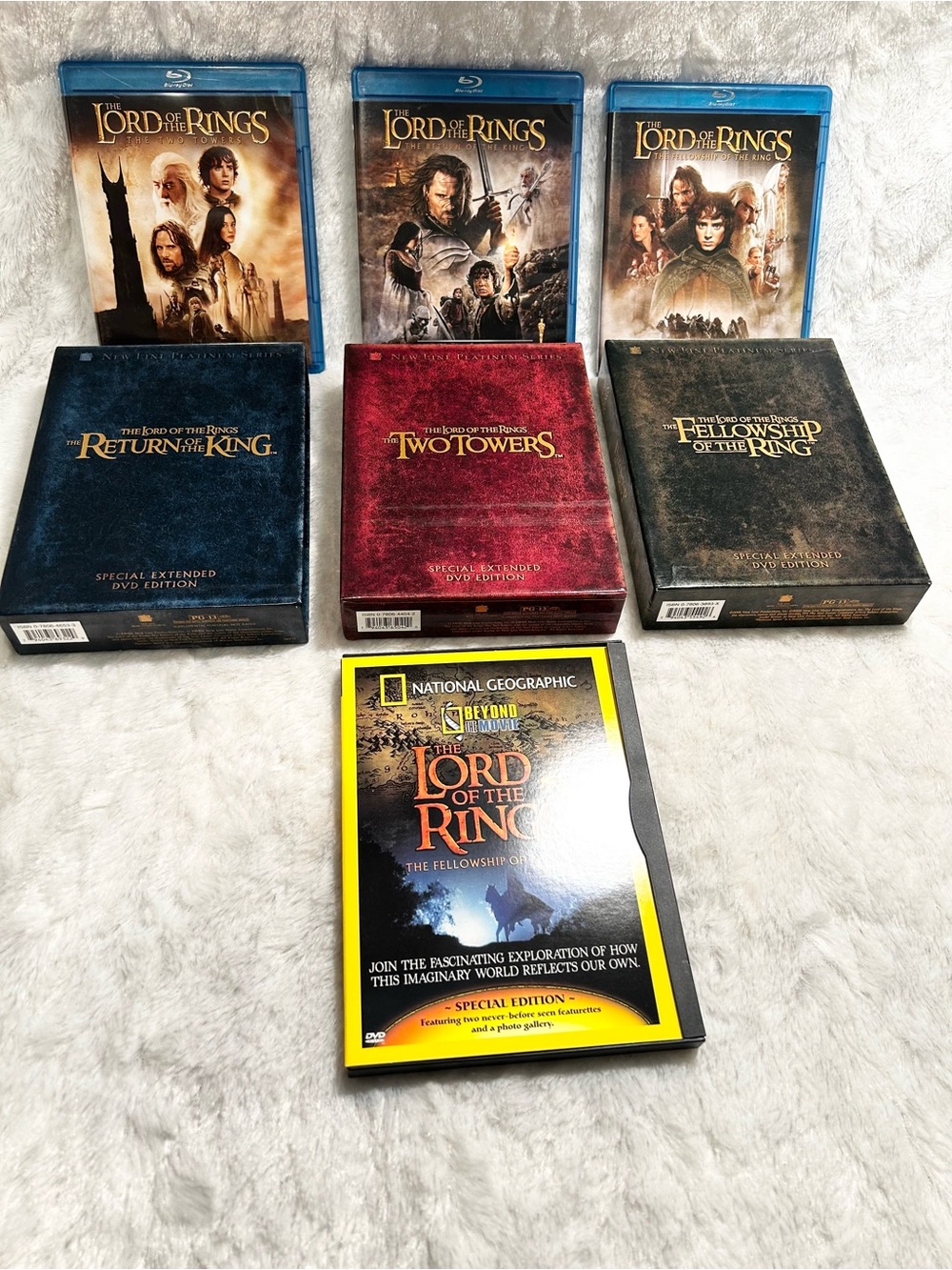 (19) BLUE RAY/DVD LOT The Lord of the Rings Special Extended Edition Box Set+++